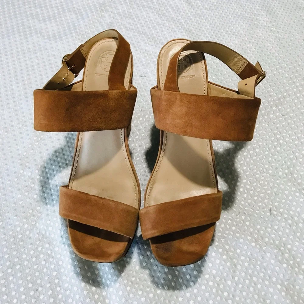 Tory Burch suede wedges